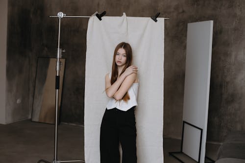 Model Posing at Studio