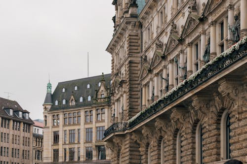 Ornamented Wall of Hamburg City Hall