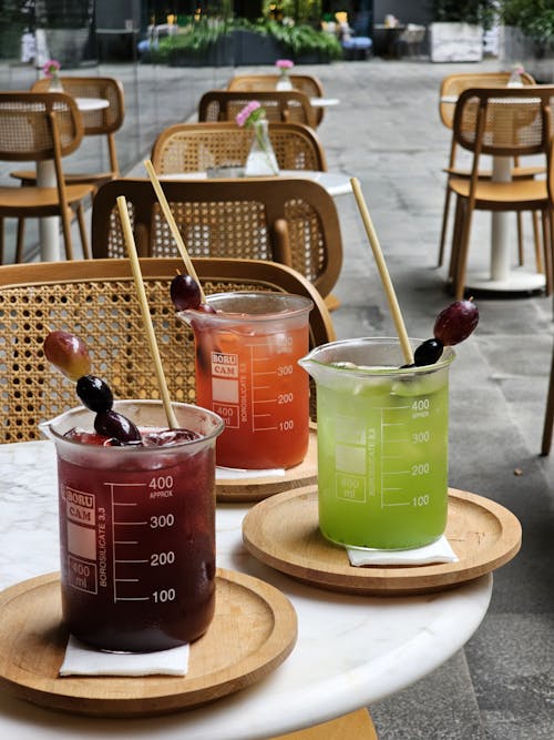 Table with Fruit Cocktails