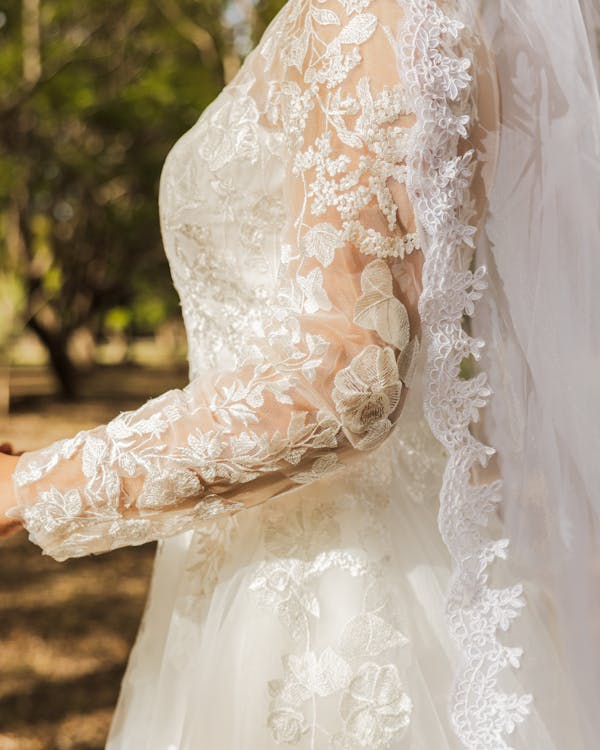 Close up of Bride