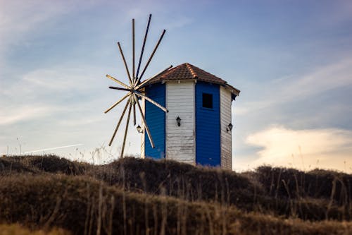 Бесплатное стоковое фото с ветряная мельница, деревни, деревня