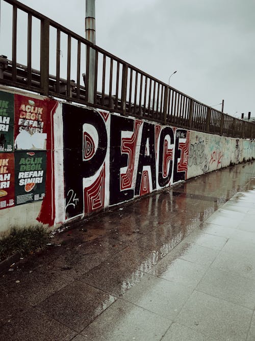 Peace Graffiti on Wall
