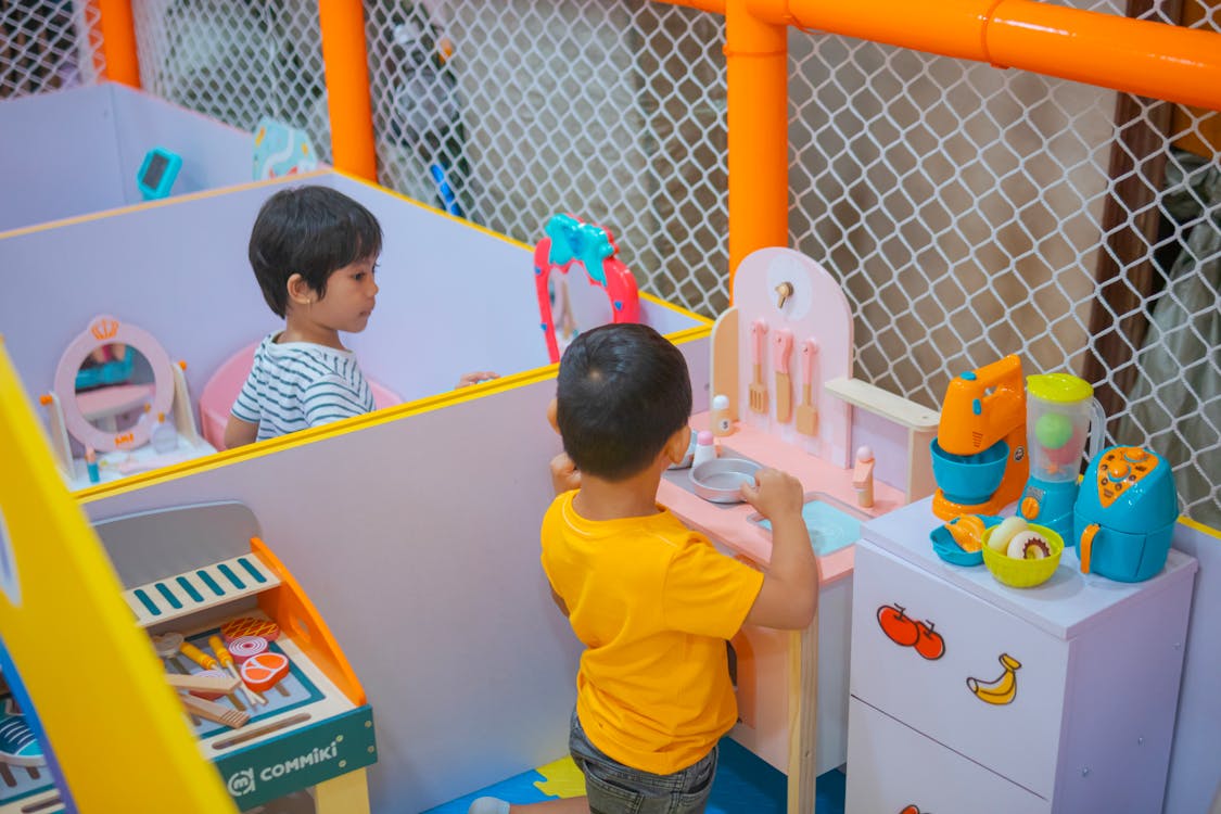 Children Playing with Toys