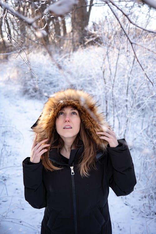 Woman Wearing Winter Coat