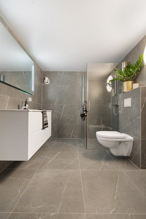 Modern Gray Bathroom