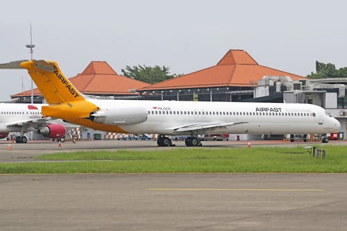 MD-82 Aircraft at Airport