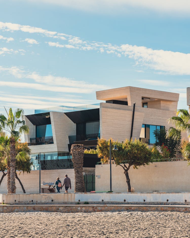 Modern House Buildings By The Beach 