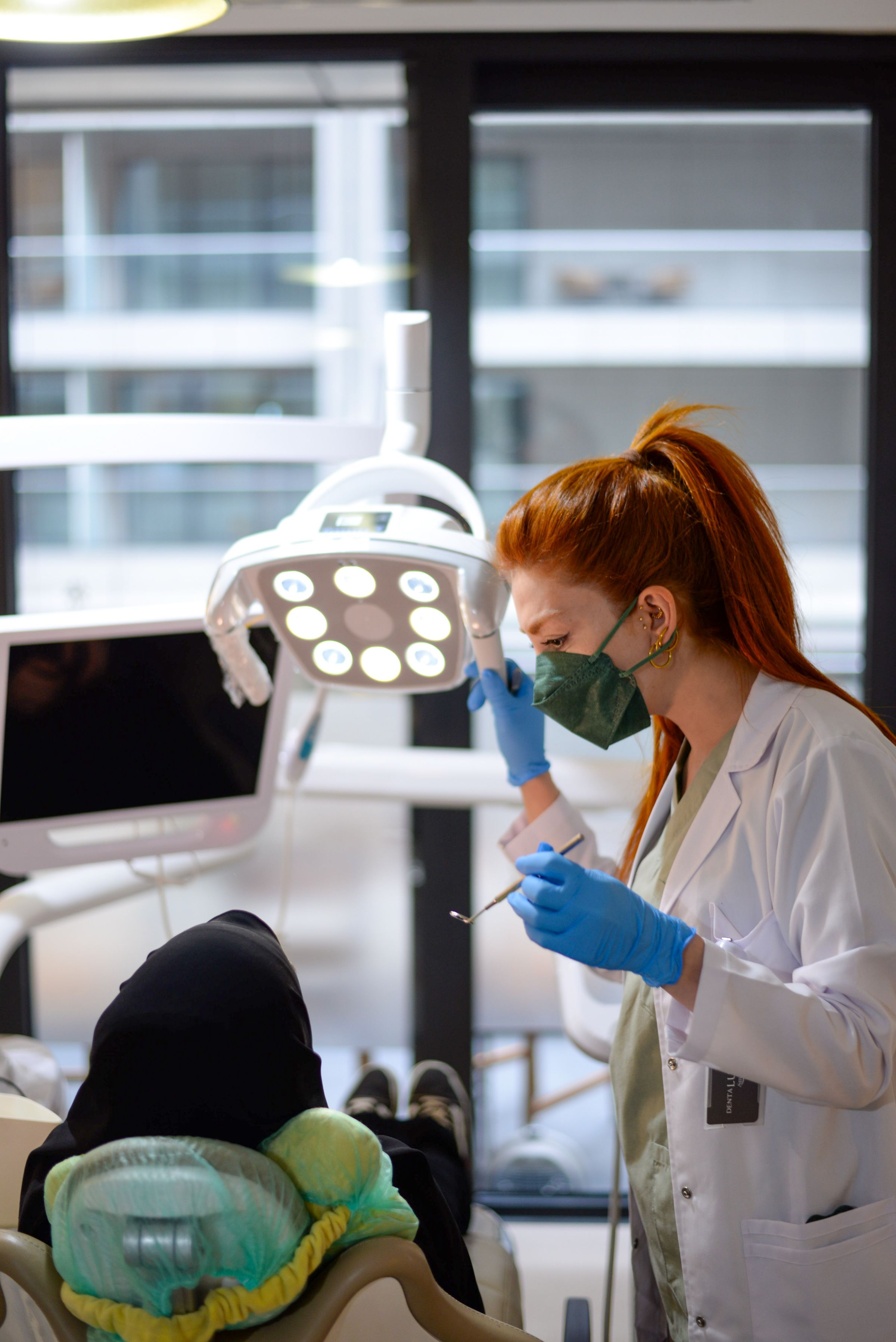 Bright modern dental chair