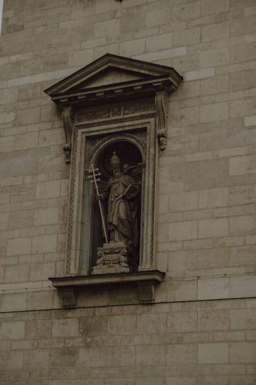 Statue of Saint Augustinus, St. Stephens Basilica, Budapest, Hungary 