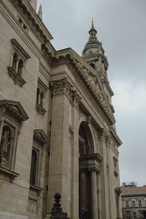 Exterior of St. Stephens Basilica, Budapest, Hungary 