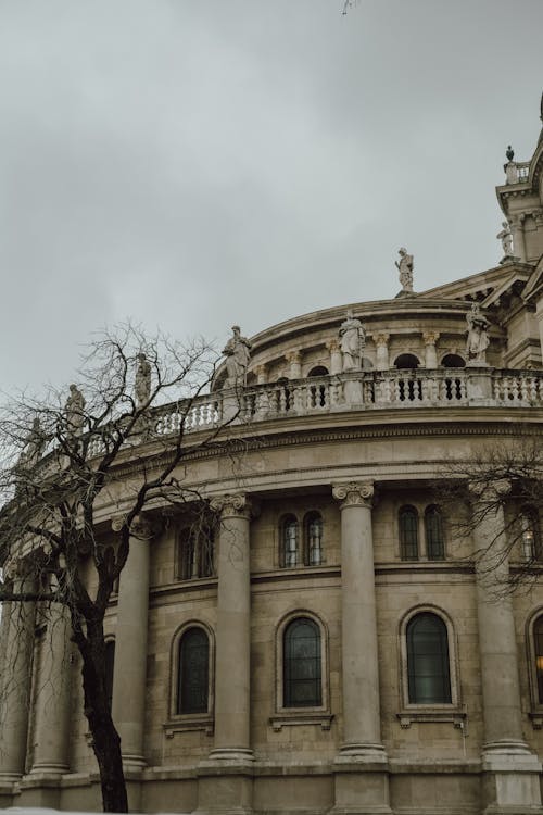 Southeast View of the St. Stephens Basilica in Budapest, Hungary 