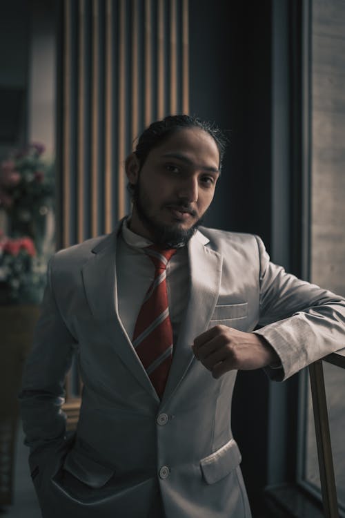 Portrait of Man Wearing a Suit 