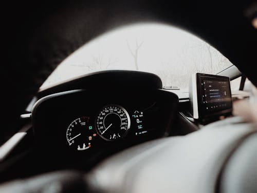 Display Screen of Modern Car