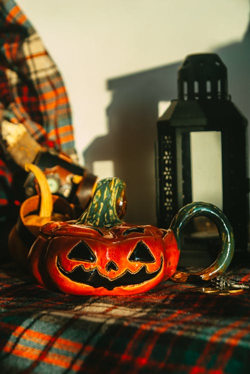 Halloween Decoration on a Table 