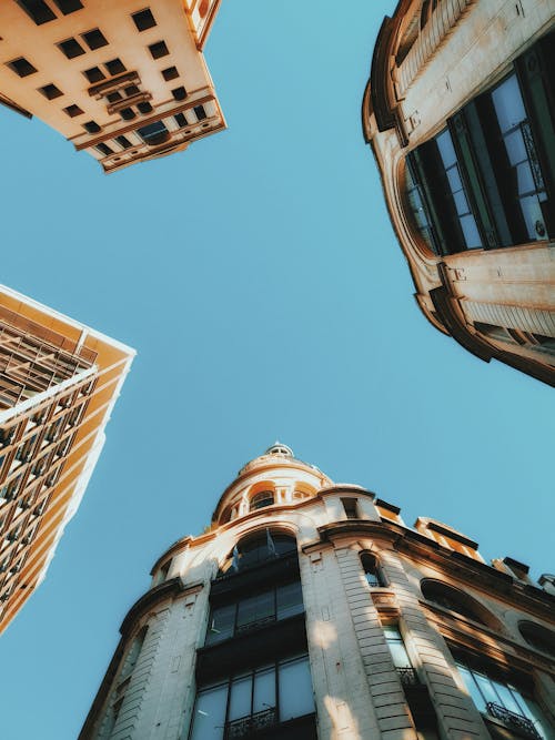 Sky Between Buildings in Buenos Aires, Argentina