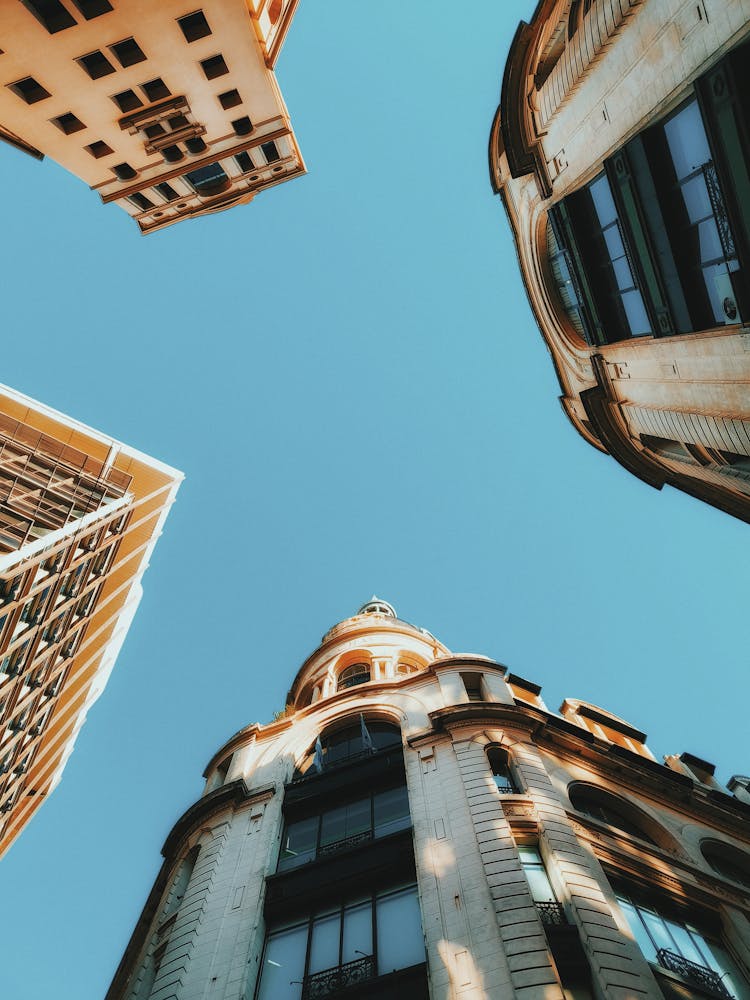 Sky Between Buildings In Buenos Aires, Argentina