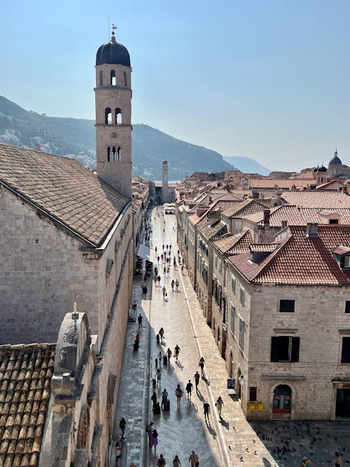 View of Stradun - Main Street of Dubrovnik, Croatia