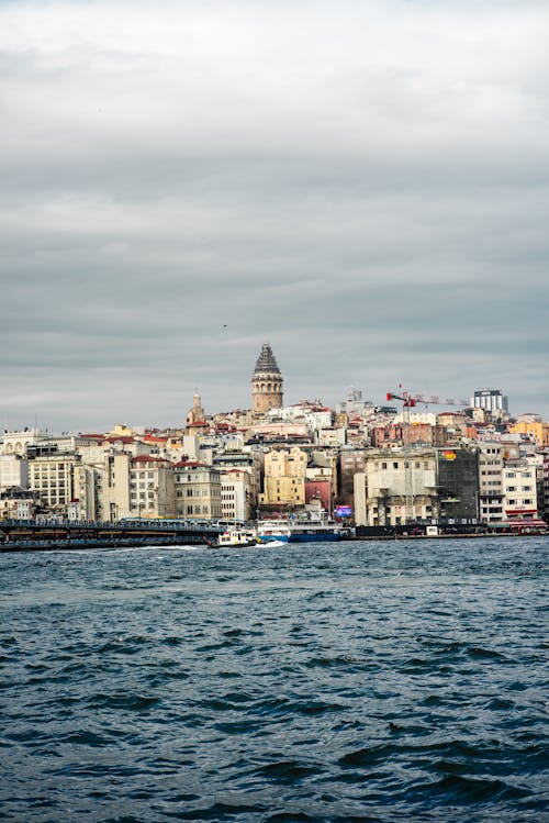 Galata Tower by the Port in Istanbul 