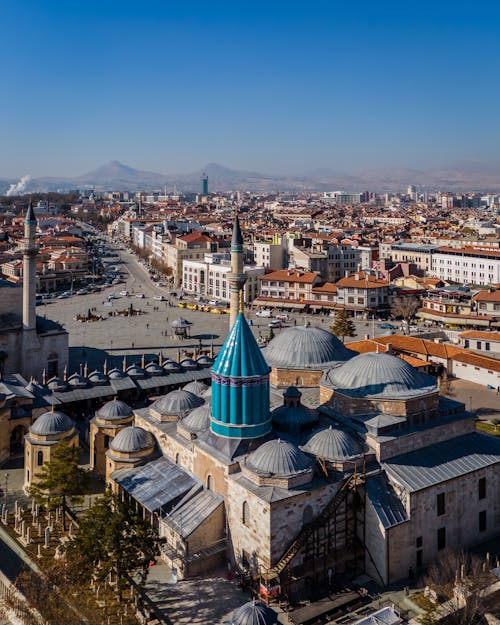 Cityscape of Konya with View of the Mevlana Museum