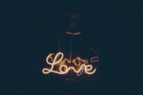 Kostnadsfri bild av kärlek, lampa, ljus