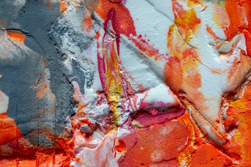Tessuto Dipinto In Colori Assortiti
