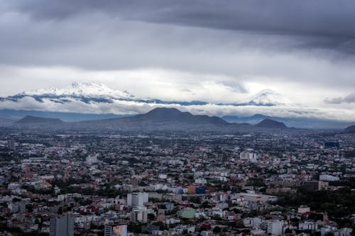 Clouds over City Buildings