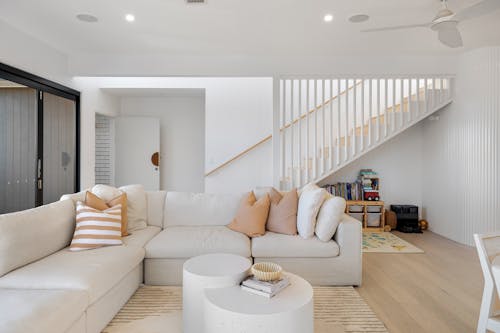 Free Interior of a Modern, Minimalist Living Room  Stock Photo