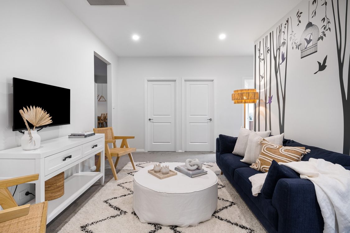Interior of a Modern, Minimalist Living Room · Free Stock Photo