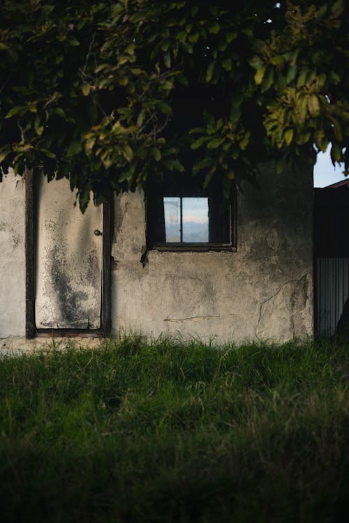 Abandoned Building with Window 