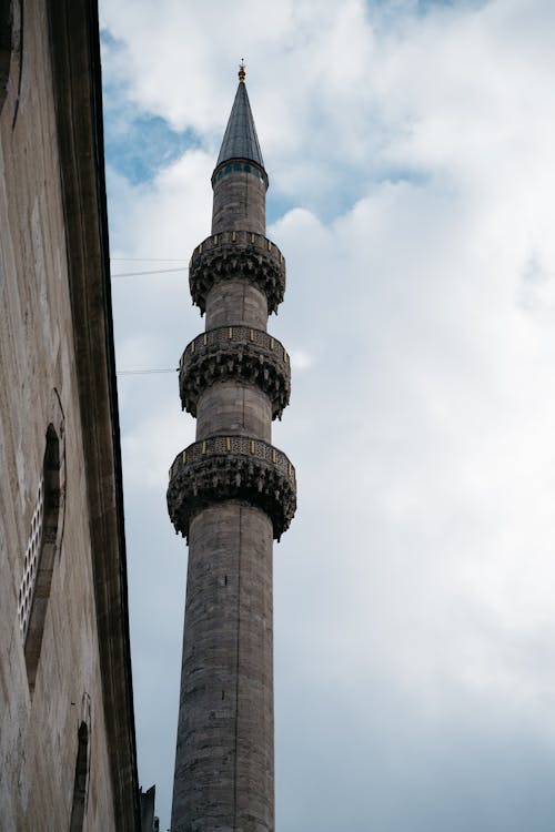 bina, cami, dar açılı çekim içeren Ücretsiz stok fotoğraf