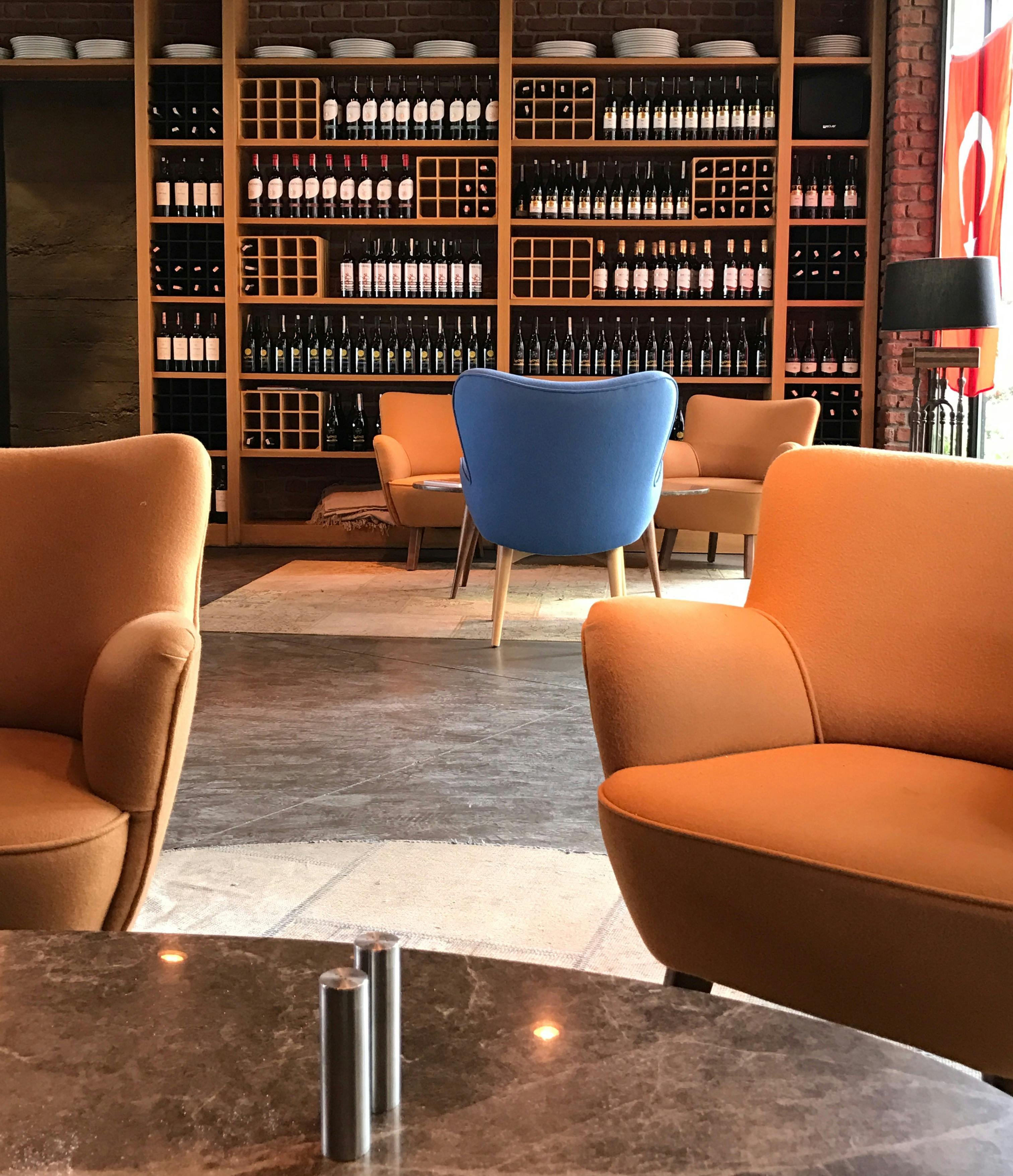 Collection of Wine on Wall in Room