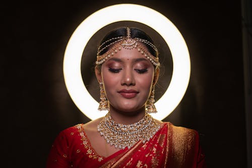Portrait of Woman with Traditional Jewelry