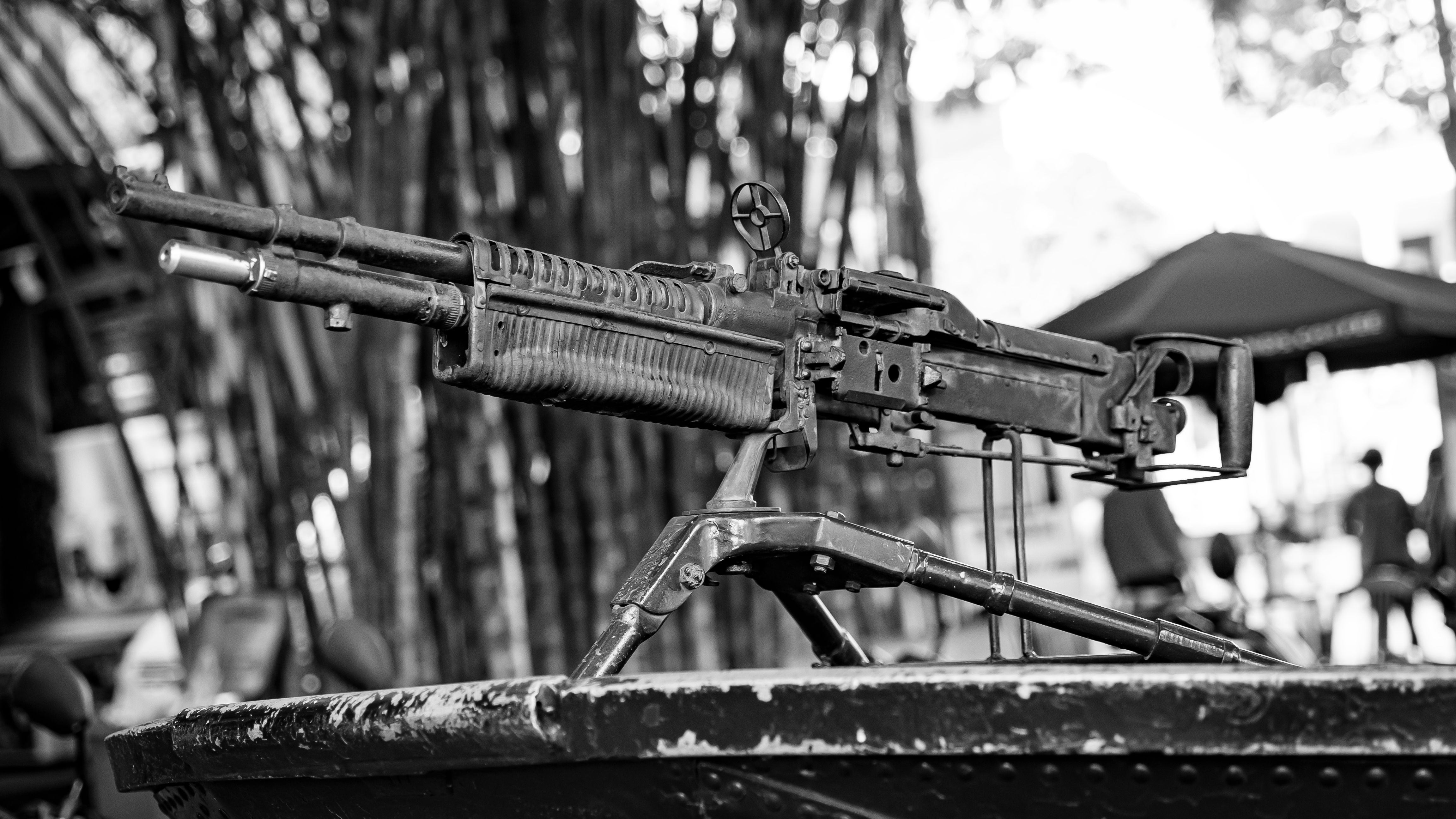 Close-up of Military Gun Outdoors · Free Stock Photo