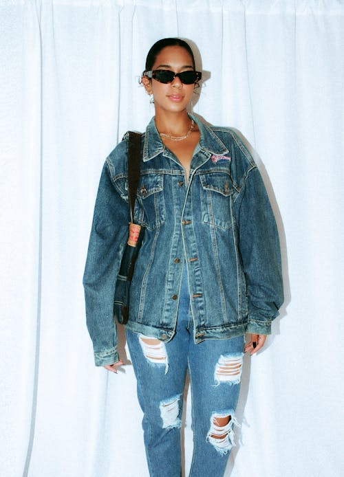 Woman in Sunglasses and Jean Jacket
