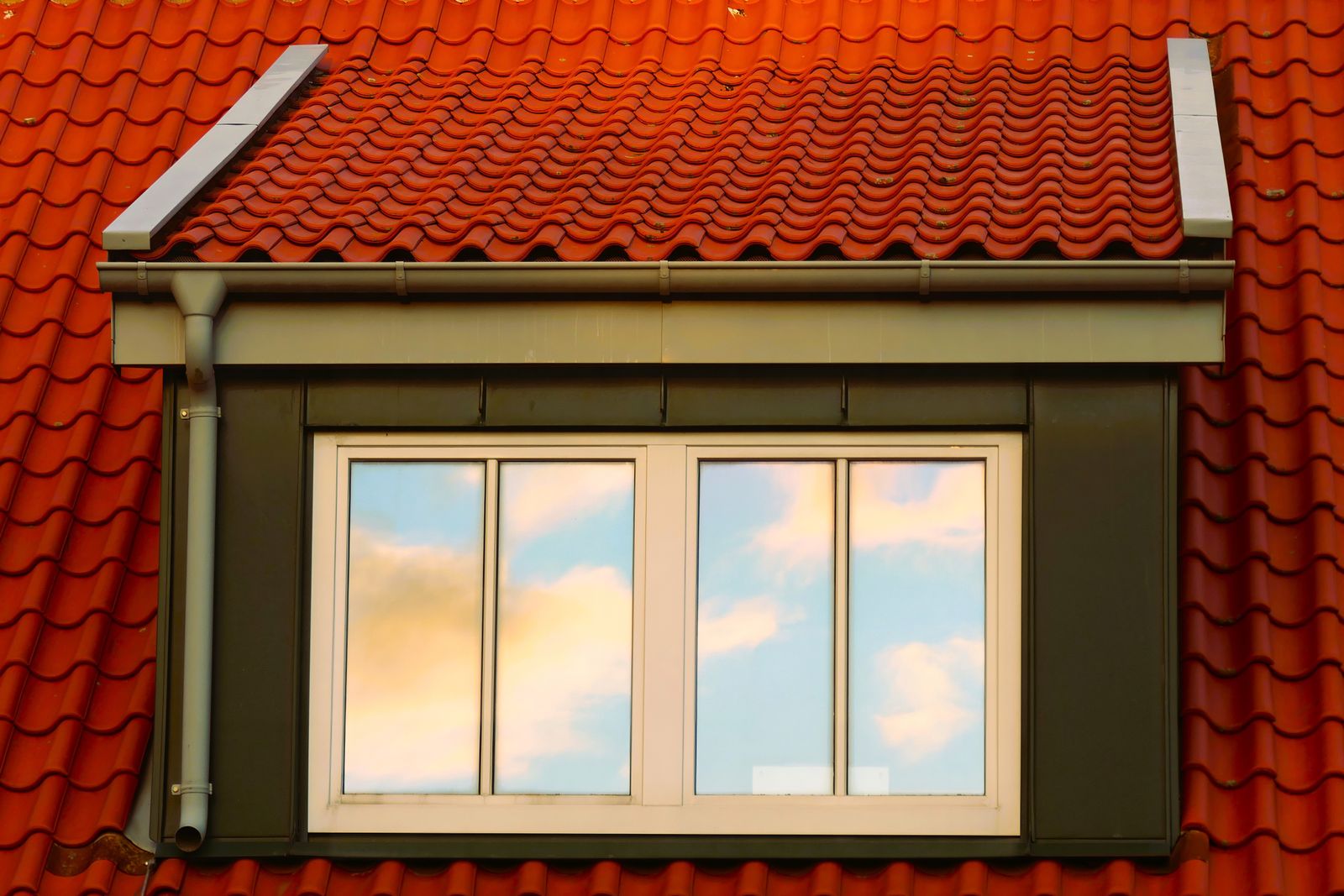 Architectural metal roof detail