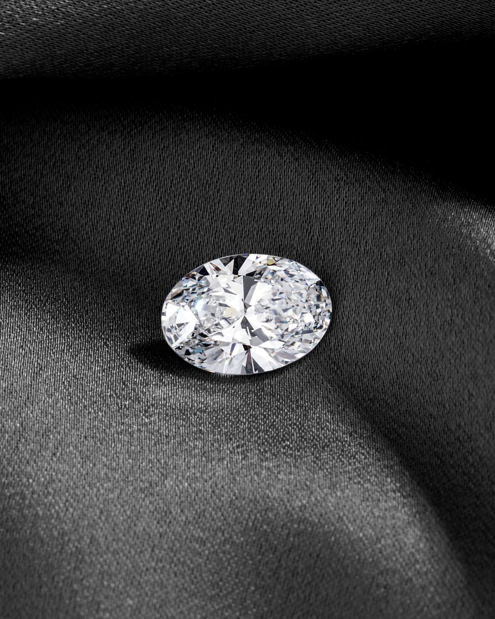 Brilliant-cut diamond reflecting light
