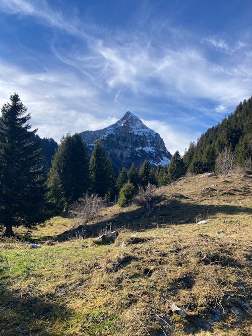 Immagine gratuita di montagna, piano grigio