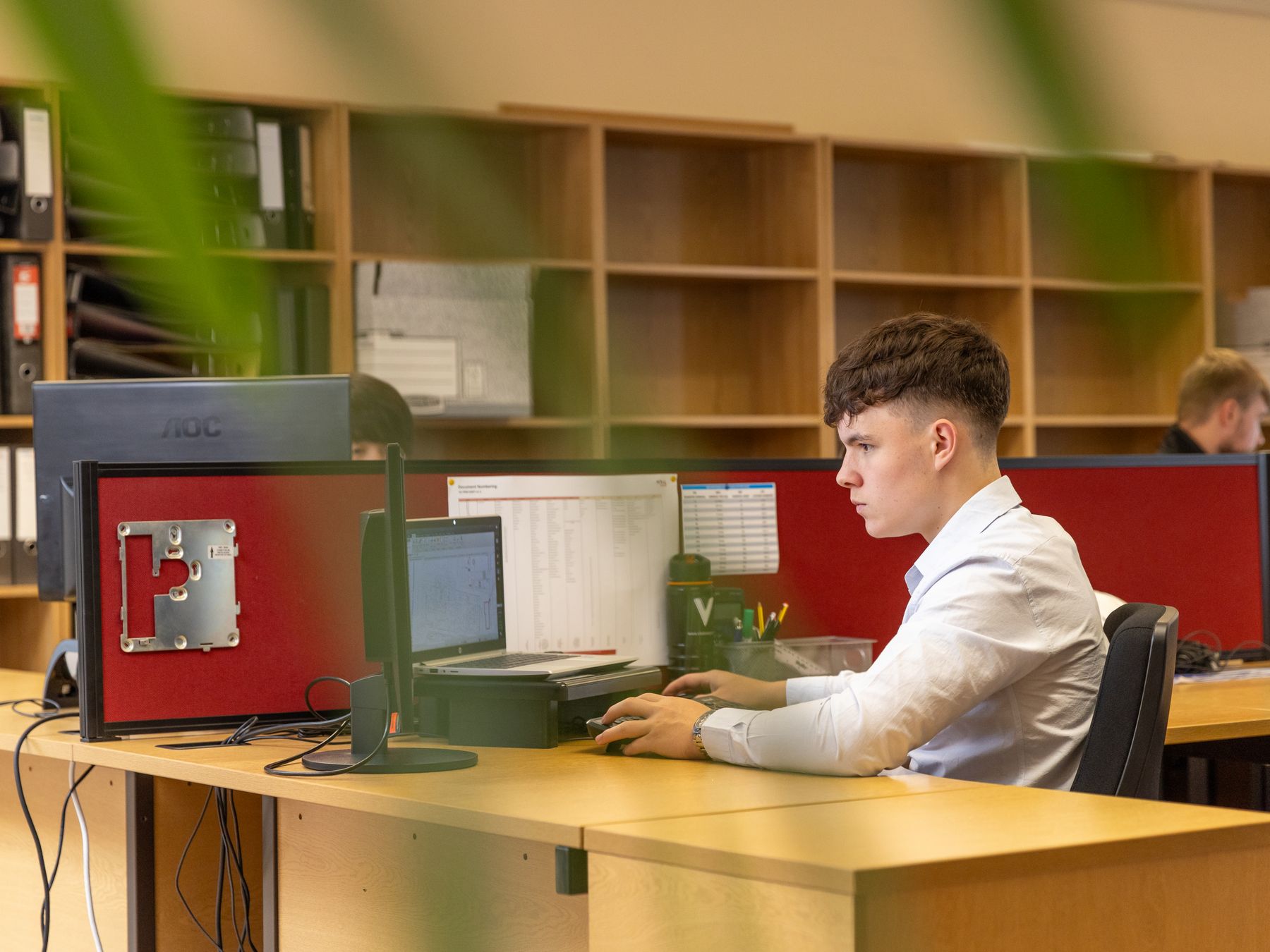 Banchory — office relocation team moving desks and equipment