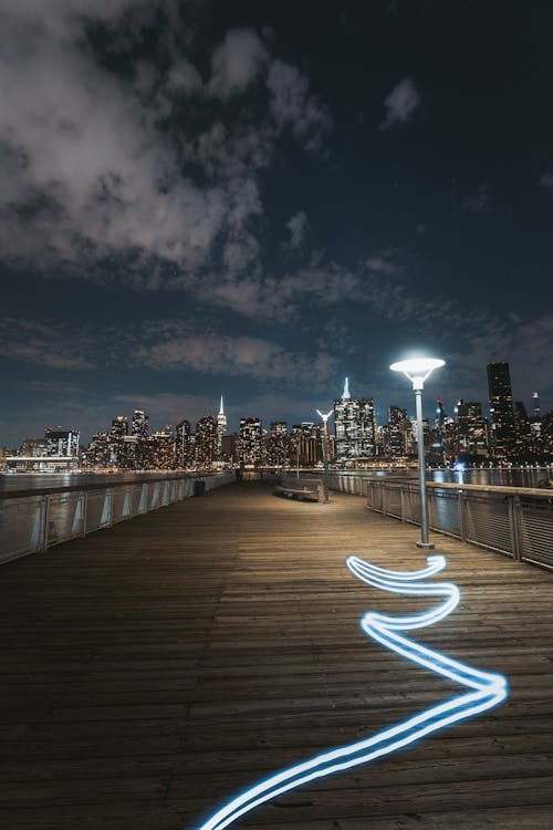 Gantry Plaza State Park in New York City, USA