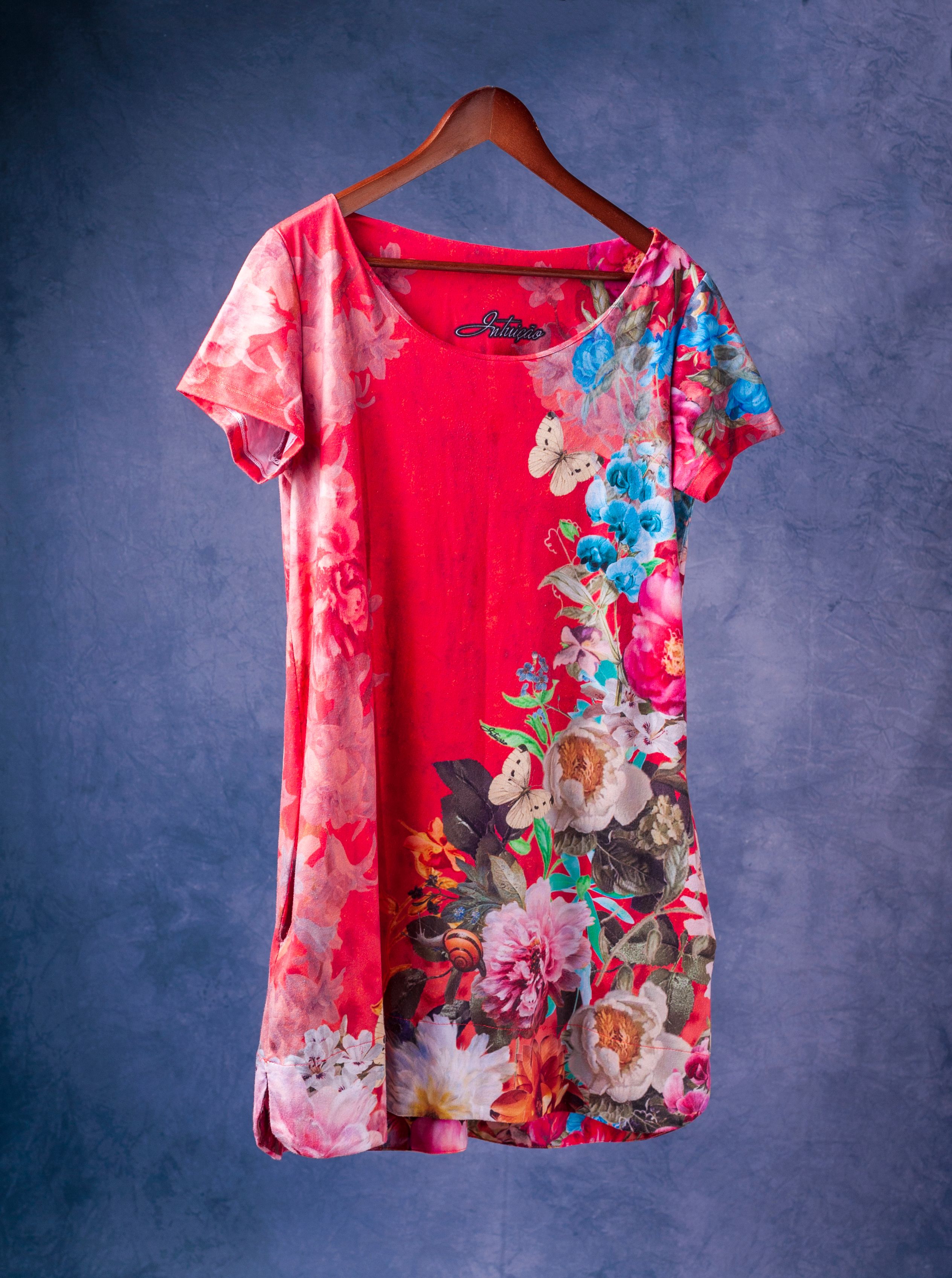 Vestido Floral Vermelho