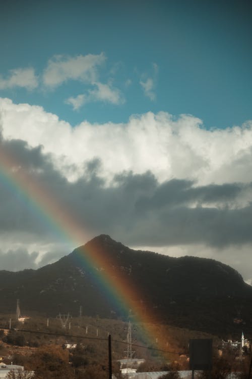 Foto profissional grátis de arco-íris, confiança, montanhas