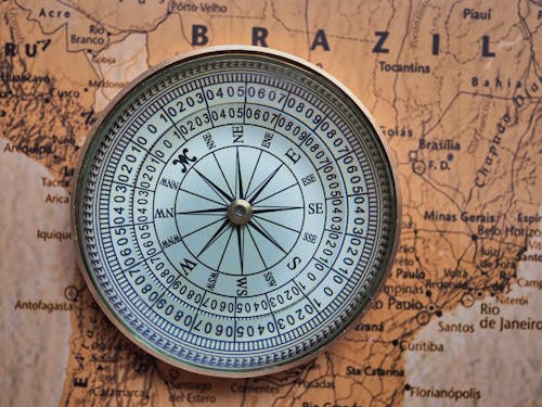 Foto d'estoc gratuïta de brasil, brúixola, cartografia