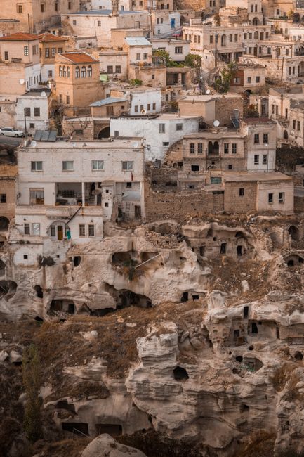 Explore the unique rock formations and architecture of Cappadocia.