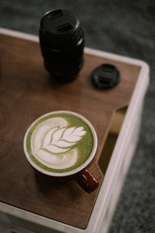 Δωρεάν στοκ φωτογραφιών με matcha latte, αλοιφή, αφρός