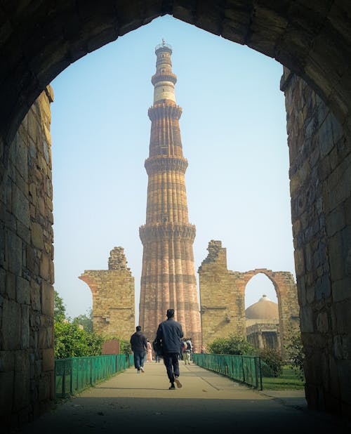 Free stock photo of india, indian place, qutub minar