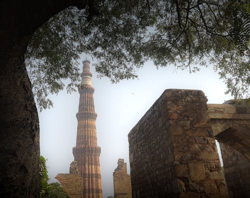 Free stock photo of india, qutub minar