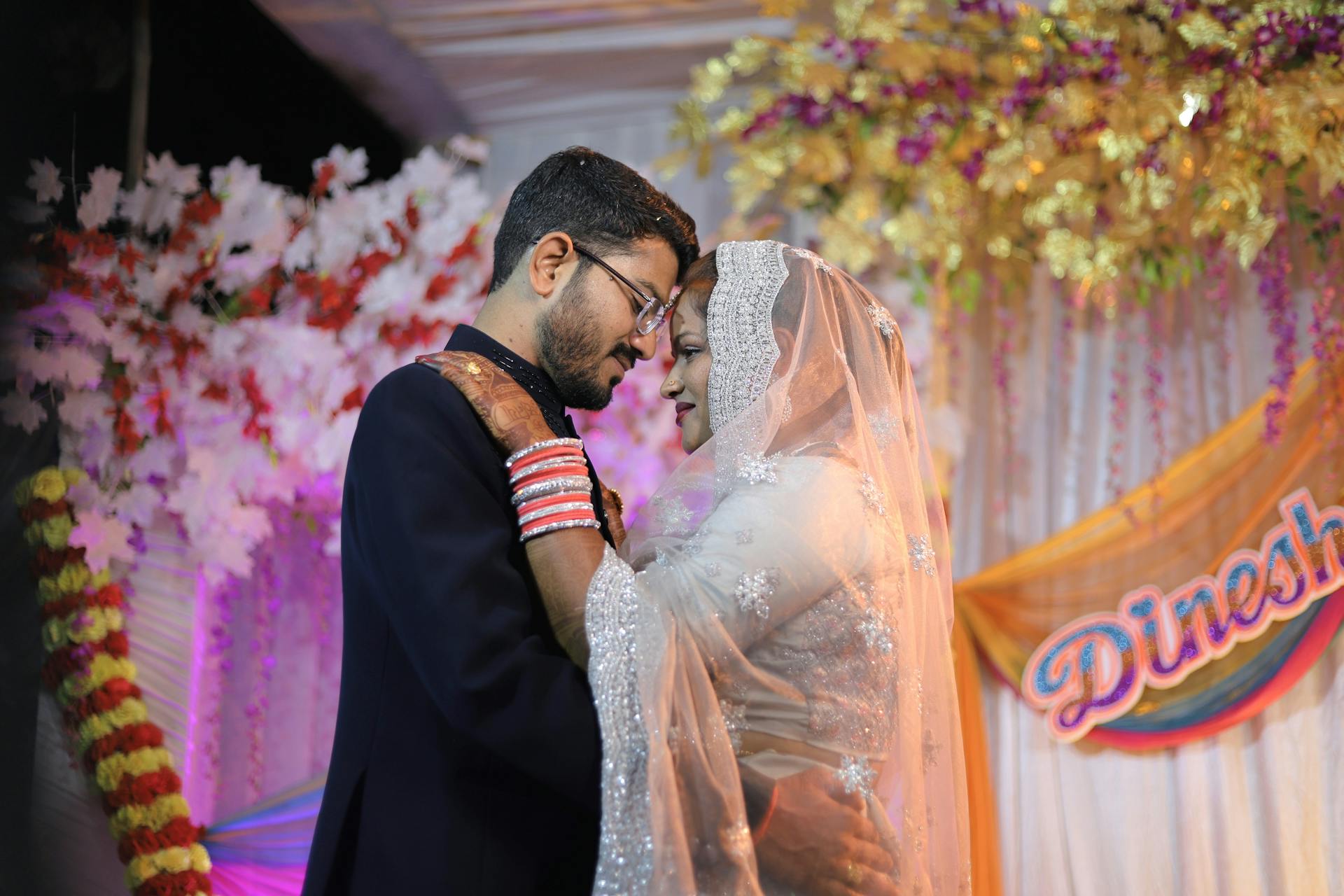 Person setting up a mobile health app at home