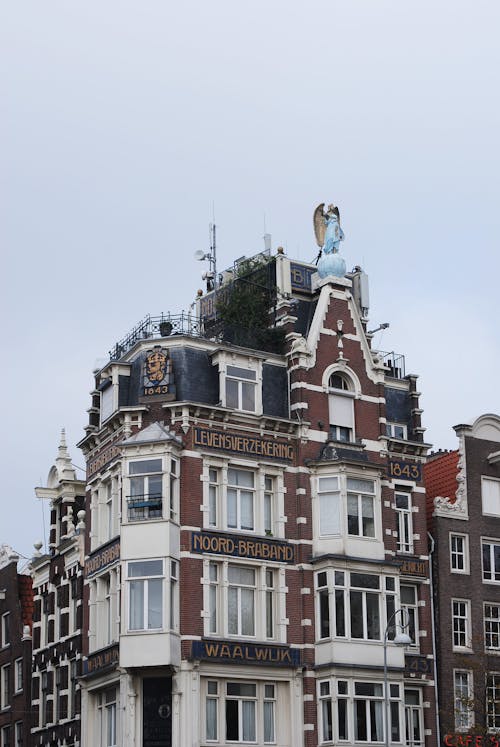 amsterdam, bina, bulutlu içeren Ücretsiz stok fotoğraf