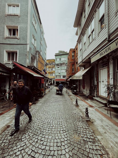 Pavement in a Narrow Alley 