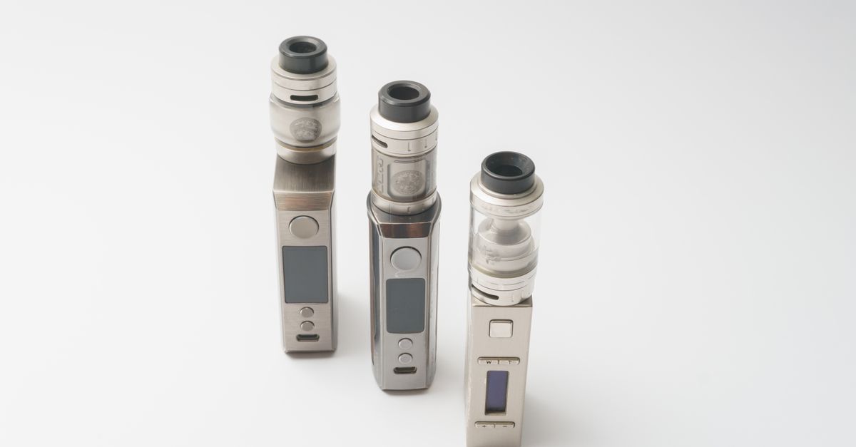 Photo by Aleksander Dumała Three sleek vape devices displayed on a clean white background, showcasing advanced technology and design.